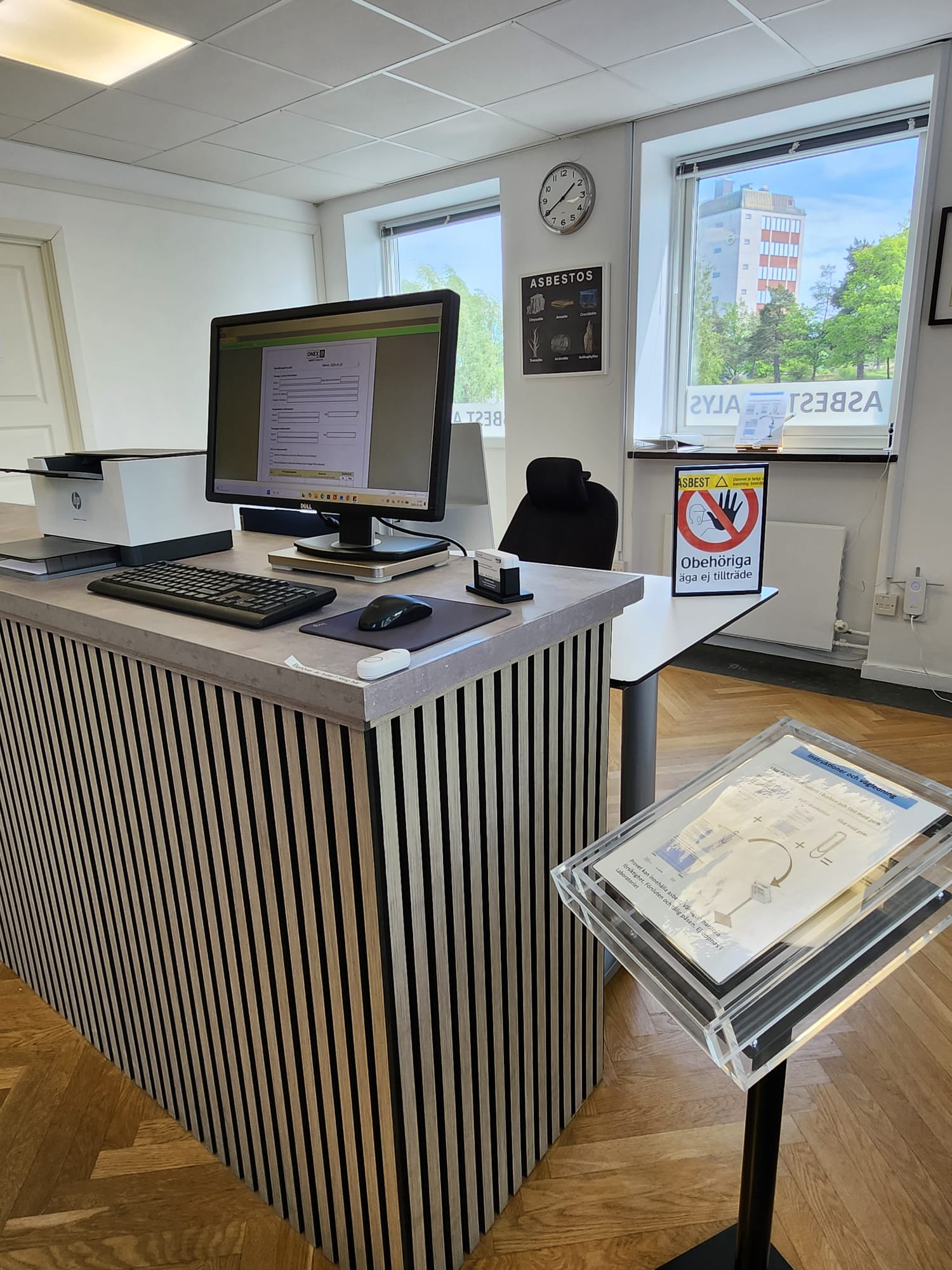 ONEX Lab – datorarbetsplats för provregistrering
